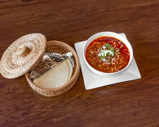 Birria Ramen at Birria Cantina Calgary - Mexican fusion